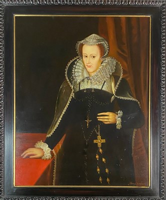 Lot 325 - After Nicholas Hilliard (1547-1619) Portrait of Mary Queen of Scots (1542-1587)