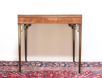 Lot 229 - A Regency inlaid mahogany silver table