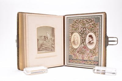 Lot 31 - VICTORIAN PHOTOGRAPHS ALBUMS. A collection of 8 albums,  in all over 500 photographs (8) (box)