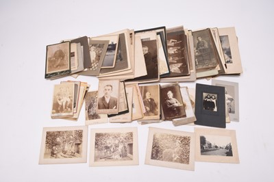 Lot 32 - PHOTOGRAPHS. A collection of loose Victorian and later photographs, various sizes (box)