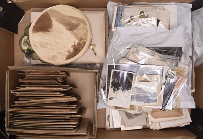 Lot 32 - PHOTOGRAPHS. A collection of loose Victorian and later photographs, various sizes (box)