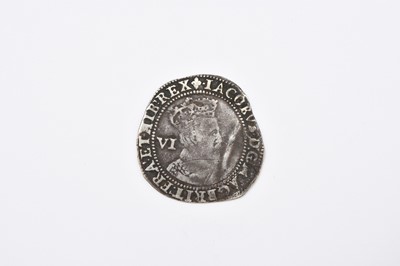 Lot 196 - James I Sixpence dated 1604, Second coinage mm LI5, Spink 2657