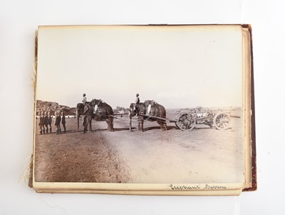 Lot 28 - INDIAN PHOTOGRAPH ALBUM circa 1905, with c. 40 large photographs