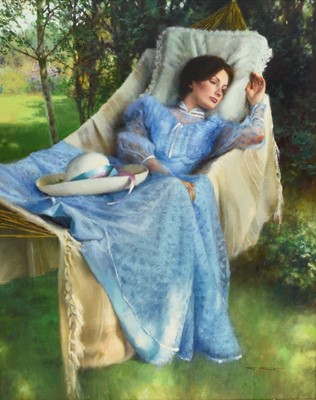 Lot 102 - Tony Sheath (British b.1946) A Quiet Afternoon