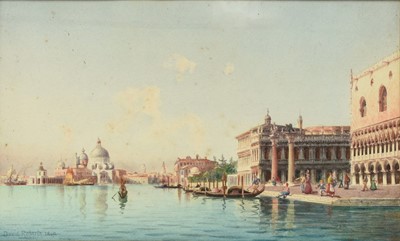 Lot 379 - Circle of David Roberts (1796-1864) Grand Canal Venice