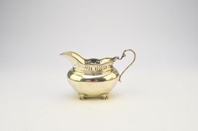 Lot 7 - An early 20th century three piece silver tea service