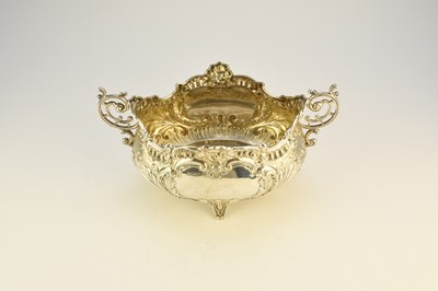 Lot 9 - A Victorian silver two handled dish