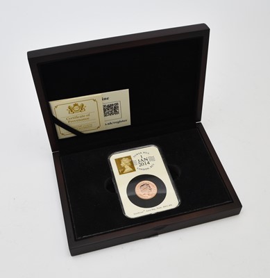 Lot 248 - UK 2014 gold sovereign limited edition of 995. Date stamped 1 Jan 2014