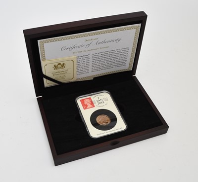 Lot 252 - UK 2018 gold sovereign. Limited edition of 995. Date stamped 1 Jan 2018