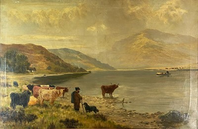 Lot 449 - Henry Hadfield Cubley (1858-1934) A Highland Ferry