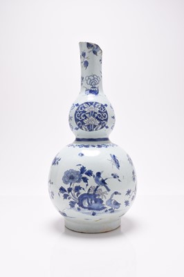 Lot 212 - German faience double gourd vase, late 17th century