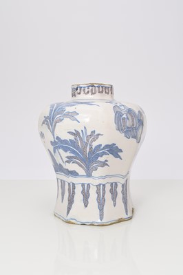 Lot 145 - Dutch delft octagonal vase, early 18th century