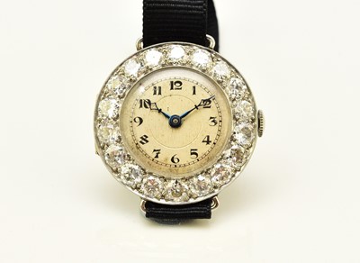 Lot 34 - An Art Deco diamond set cocktail watch
