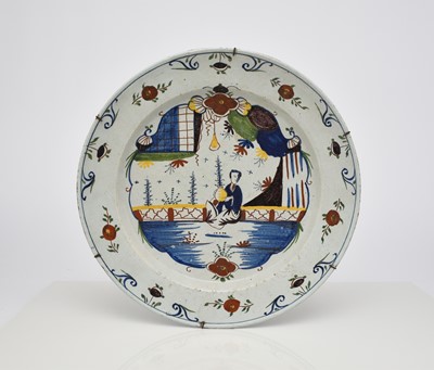 Lot 116 - Bristol delft charger dish, circa 1720-1735