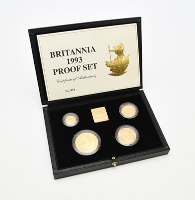 Lot 278 - Royal Mint - Britannia 1993 - Gold Proof set of four coins