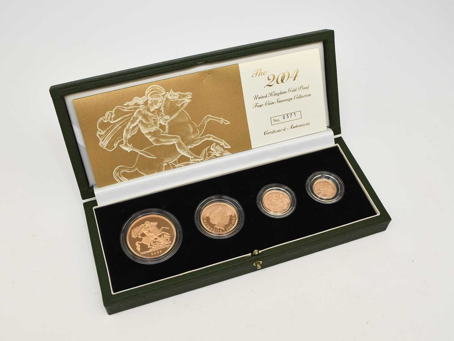 279 - Royal Mint - Gold Proof 2004 - Four coin Sovereign collection