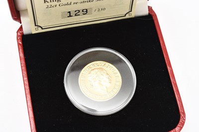 Lot 285 - Pobjoy Mint - two George III 22ct gold replica Sovereigns dated 1819 limited edition 129/250 and 137/250