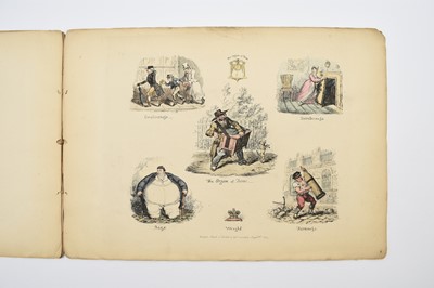 Lot 43 - CRUICKSHANK, George, Phrenological Illustrations. Oblong 4to 1873, with three  colour engravings