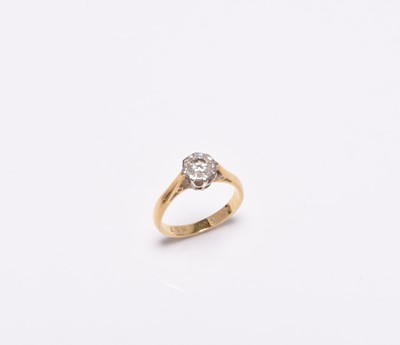 Lot 271 - A single stone diamond ring