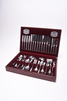 Lot 110 - A cased canteen of Viners stainless steel cutlery