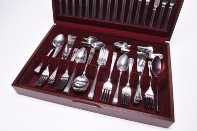 Lot 110 - A cased canteen of Viners stainless steel cutlery