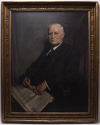 Lot 160 - David Jagger (British 1891-1958) Portrait of Mark Brickhill, Winterbottom's Book Cloth Company