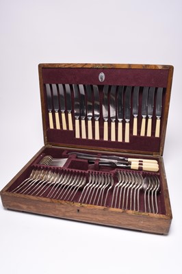 Lot 69 - A canteen of Harrods silver plated cutlery