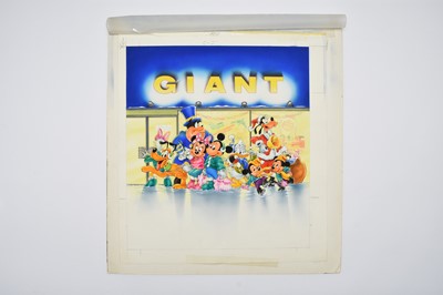 Lot 55 - DISNEY ARTWORK for Rowntree's Chocolate by Clic! The Character Design Consultancy. London 1990-91