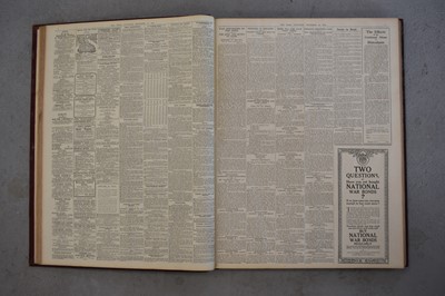 Lot 79 - THE GREAT WAR. Daily issues of The Times newspaper from 1st August 1914 to 31st July 1919.