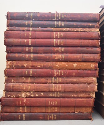 Lot 79 - THE GREAT WAR. Daily issues of The Times newspaper from 1st August 1914 to 31st July 1919.