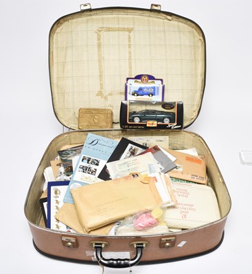 Lot 151 - Accumulation of stamps, covers etc in 2 cardboard boxes and a suitcase.