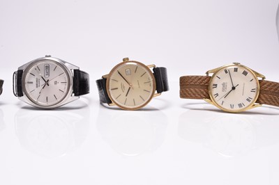 Lot 446 - A group of gentleman's and a lady's wristwatches