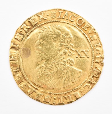 Lot 205 - James I laurel, third coinage - value behind head mm thistle both sides