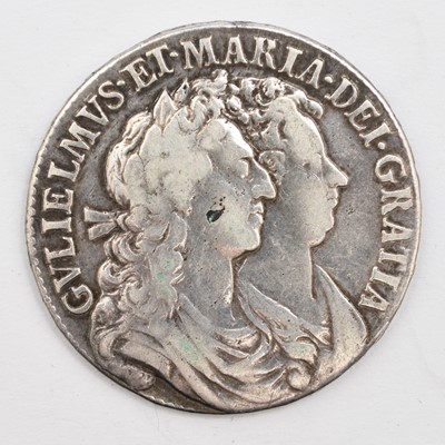 Lot 249 - William and Mary 1689 - 94, half crown dated 1689 Spink Ref 3434