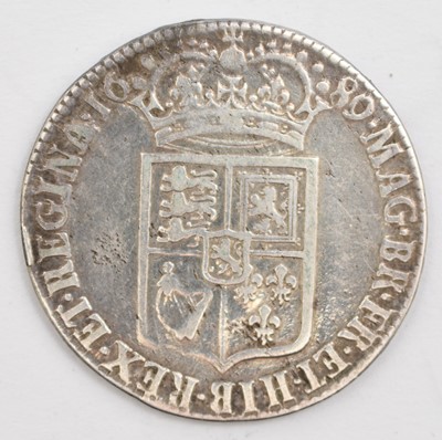 Lot 249 - William and Mary 1689 - 94, half crown dated 1689 Spink Ref 3434