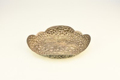 Lot 89 - A Victorian silver embossed bowl