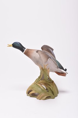 Lot 101 - A Spode duck and an Okra 'Jack in the Pulpit' vase