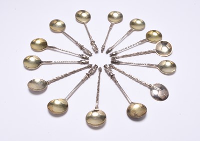 Lot 152 - Fourteen Victorian silver spoons by George Adams