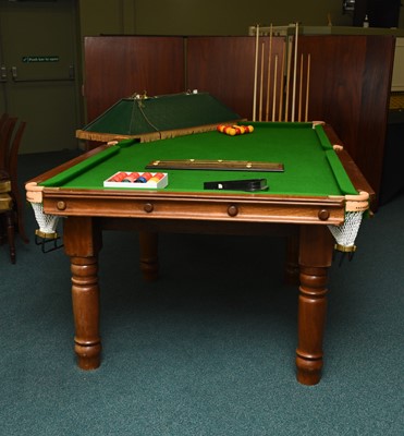 Lot 201 - A standard 8ft billiards table, late 20th century