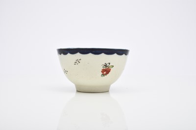 Lot 129 - Seth Pennington (Liverpool) 'Exotic Birds' tea bowl, circa 1780