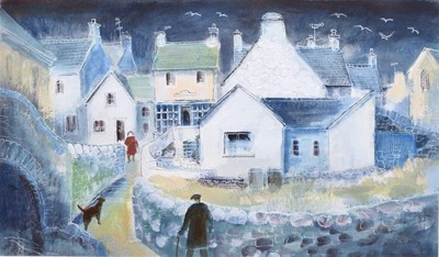 Lot 68 - Judith Moy (1927-2016) After the Rain, Aberdaron, North Wales