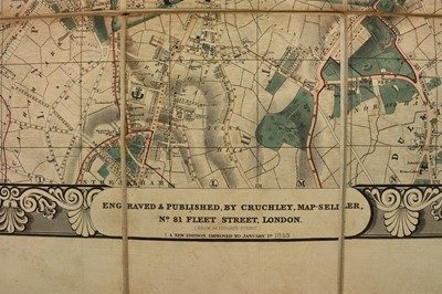 Lot 48 - CRUCHLEY'S NEW PLAN OF LONDON and its environs. A new edition improved to January 1st 1843.