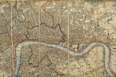 Lot 48 - CRUCHLEY'S NEW PLAN OF LONDON and its environs. A new edition improved to January 1st 1843.