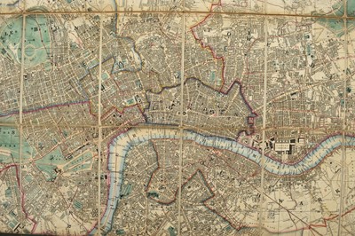 Lot 48 - CRUCHLEY'S NEW PLAN OF LONDON and its environs. A new edition improved to January 1st 1843.