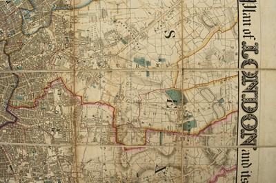 Lot 48 - CRUCHLEY'S NEW PLAN OF LONDON and its environs. A new edition improved to January 1st 1843.