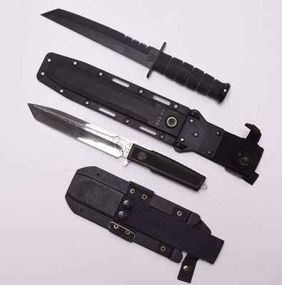 Lot 217 - A KA-BAR tanto knife and one other survival knife