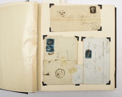 Lot 175 - Great Britain 1840-1965 mint and used stamp collection in large blue album; strength in QV.