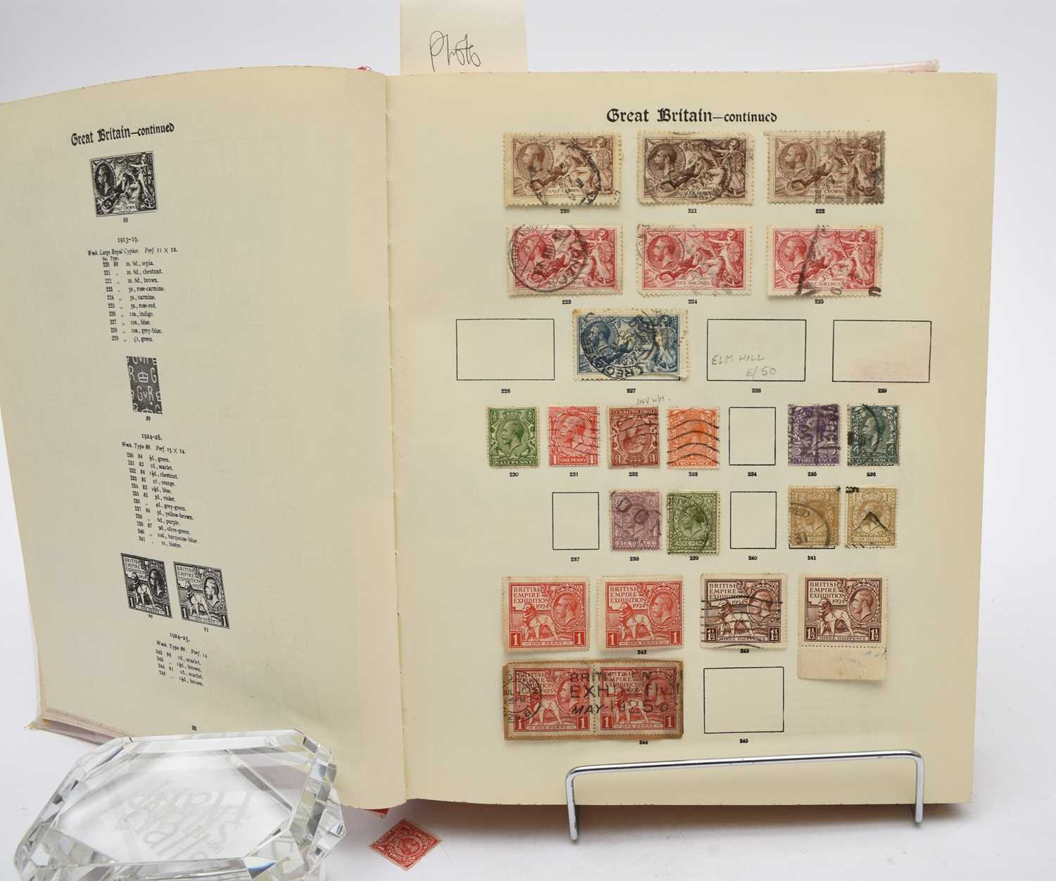 Lot 179 - SG New Imperial Album Vol 1 1840-1936 British Empire collection from which some have been removed, but there are lots left