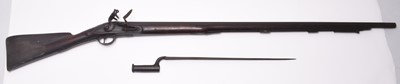 Lot 247 - Brown Bess style flintlock musket, early 19th century