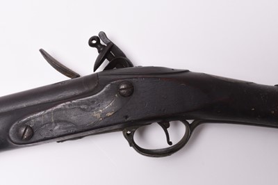 Lot 247 - Brown Bess style flintlock musket, early 19th century